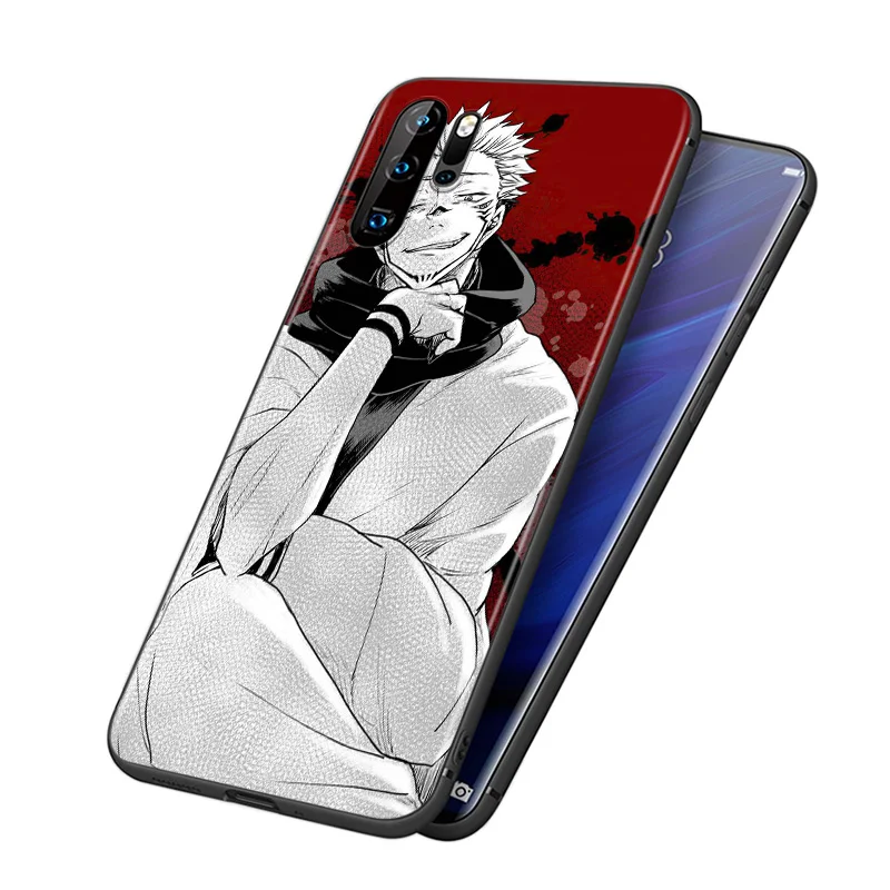 Hot Anime Jujutsu Kaisen For Huawei P40 P30 P20 P10 P9 P8 Lite E 5G 2017 2019 Pro Plus Black Phone Case