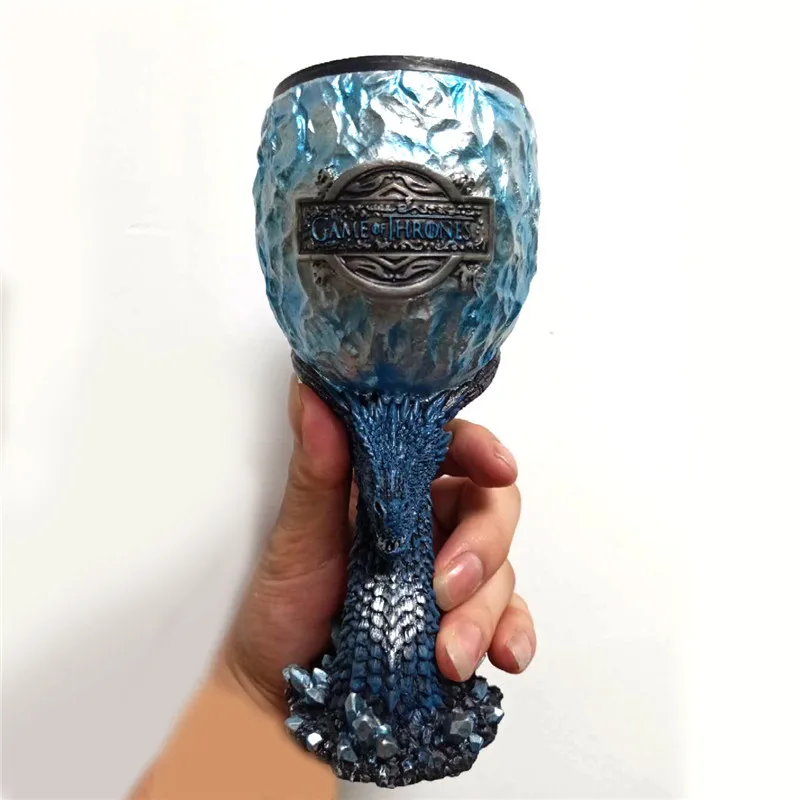 Игра престолов Пивная Кружка ДРАКОН Старк кофейные кружки из нержавеющей стали смолы чашки и кружки 3D кофейная посуда чаша Кубок