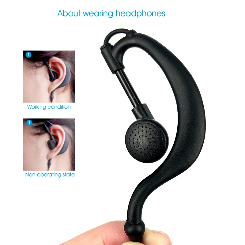 Earpiece Mic for Motorola Radio HT750 HT1250 GP328 GP329 GP340 GP380 MTX850 PRO5150 Walkie Talkie with Sound Control | Электроника
