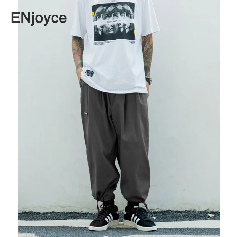 Брюки-карго мужские свободного покроя винтажные повседневные штаны в японском