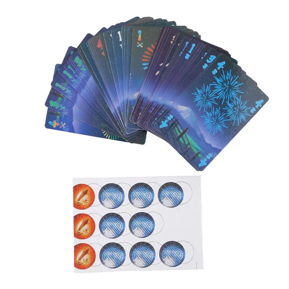 Настольная игра HANABI на 2-5 игроков карточные игры забавная для вечеринок/семейных