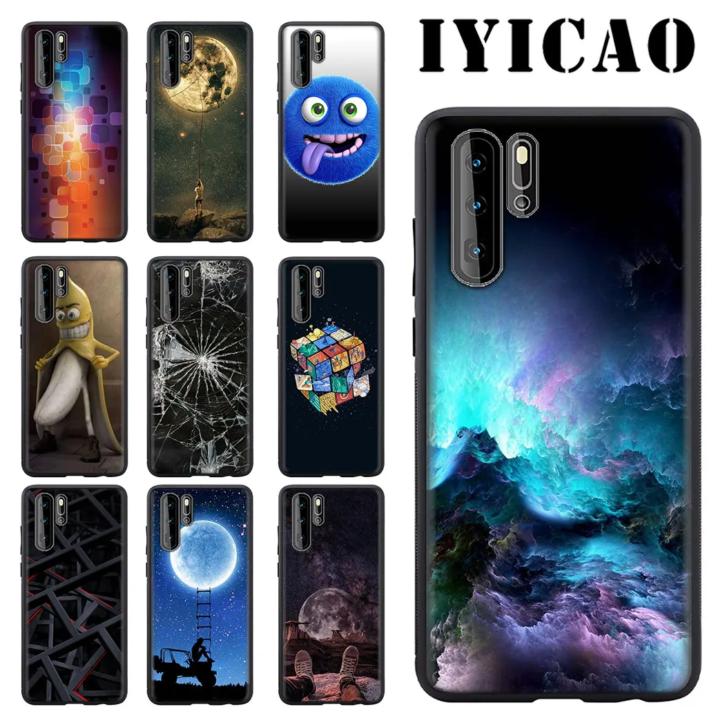 IYICAO Звездное doodle шаблон мягкий чехол для мобильного телефона Huawei Honor 6a 7A 20 9X Pro 7C 7X