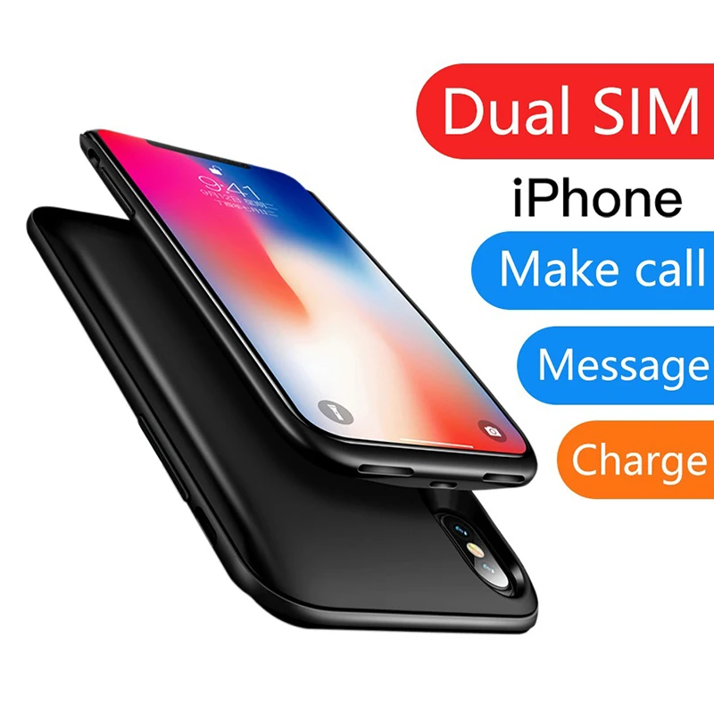 4 7 дюймовый адаптер с двумя sim-картами Bluetooth чехол для iPhone 6 6S 8 тонкий двойной