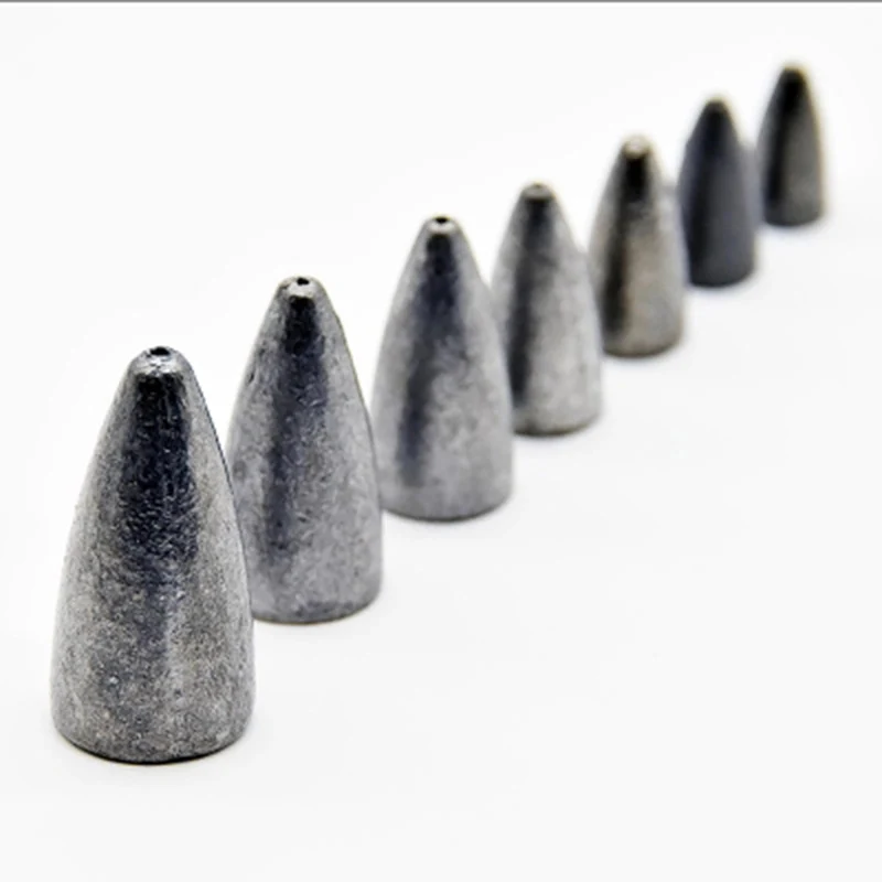 Оптовая продажа 10 фотоэлементов тонущий свинцовый грузил подвеска в виде пули