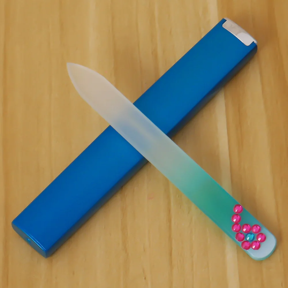 1 шт. Пилочки для ногтей с украшением в виде кристаллов Стекло Пластик cо