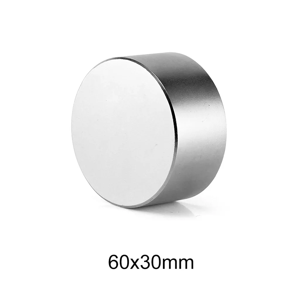 Неодимовый магнит N35 большой круглый 60 х30 мм 1 шт. | Обустройство дома