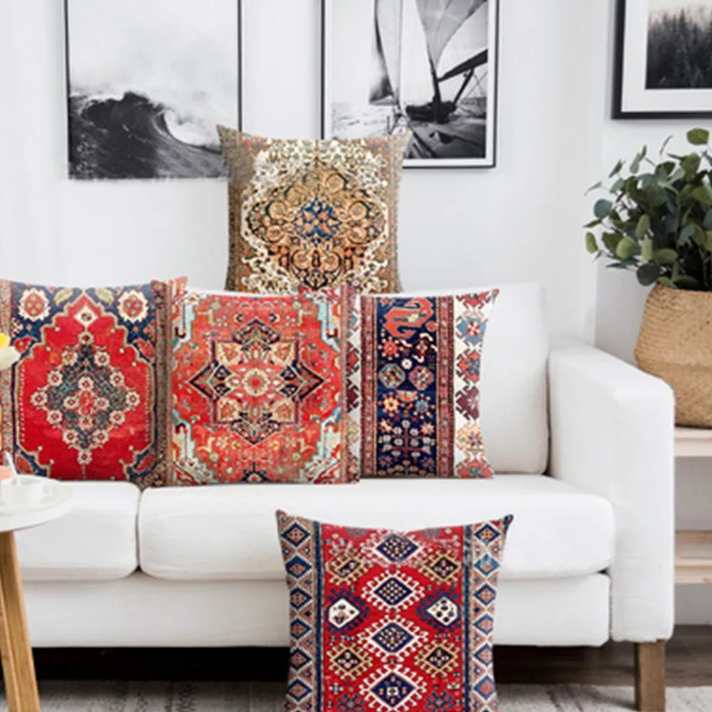 

Classic Bohemian Pillow Case Mandala Sofa Bedroom Cushion Cover Moroccan Style Pillow Case Decorative Pillowslip Bedclothes