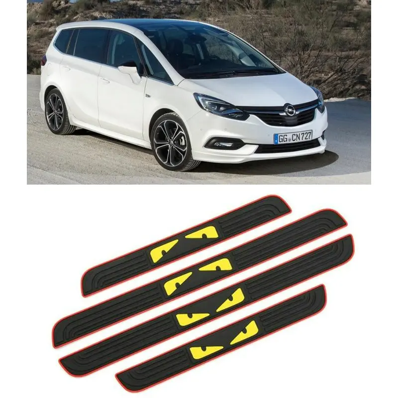 

4pc Car Door Sill Scuff Plate Cover Stickers For Opel zafira a b tourer c p12