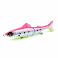 1pcs top fishing lures 130mm20 6g jointed minnow wobblers abs body with fish hook swim crankbait wobblers hard bait