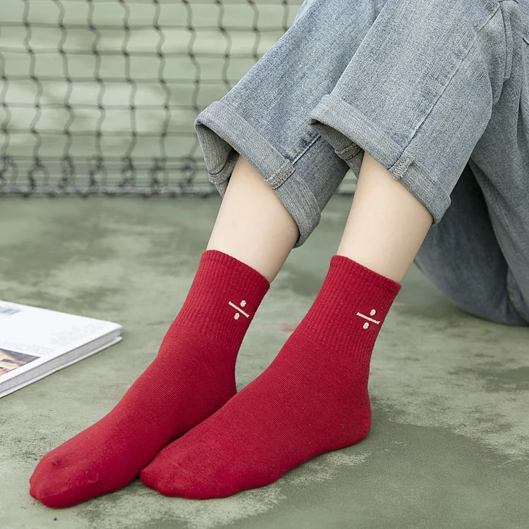 Новинка японский стиль все-матч Ретро Стиль женские хлопковые носки знаков