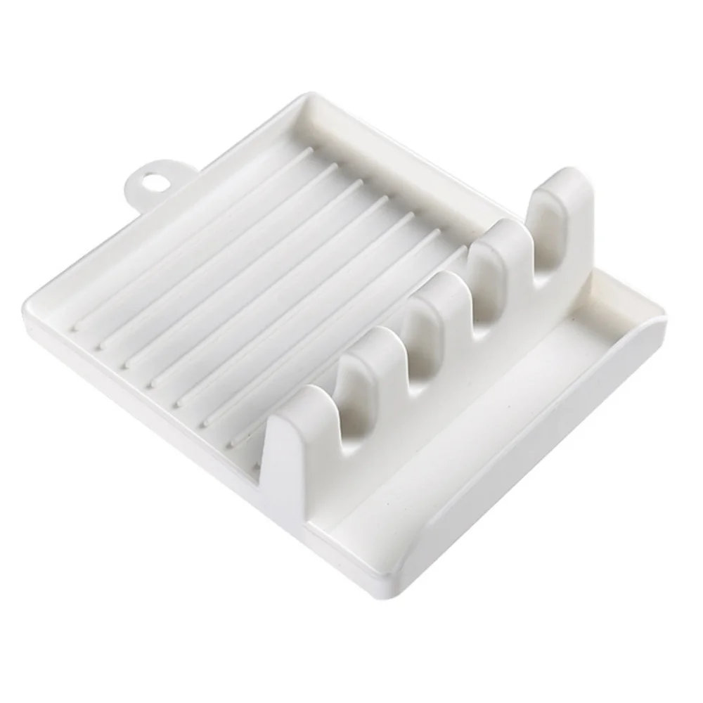 

Spatula Holder Pot Clip Heat Resistant Plastic Utensil Spoon Rest Kitchen Cooking Tool