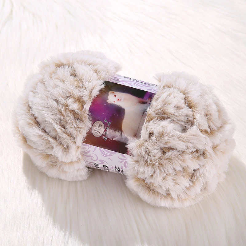 Imitation Mink Wool Yarn Faux Fur Cashmer Yarn For Hand Knitting For Scarf Sweater Baby Soft Fluffy Fur Line Crochet 2021 New