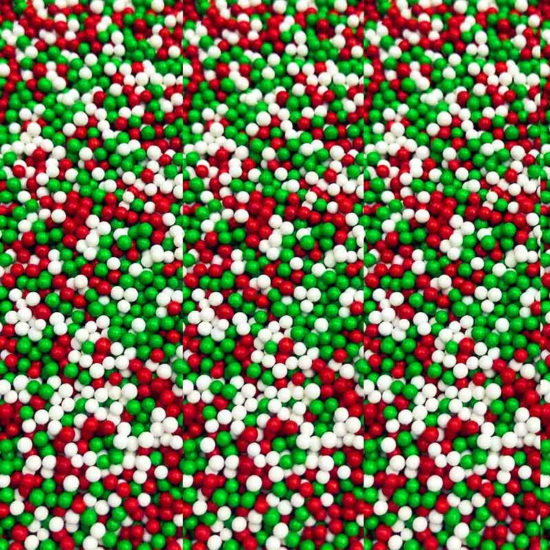 EG111 Christmas 10x2 20 г 2 мм съедобные спринклеры для украшения торта инструменты для выпечки кондитерских изделий порошок для торта помадка пищевой краситель жемчужный Золотой сахарный шар - Цвет: EG111 Christmas 10x2