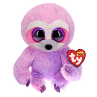 new 6 15cm ty big eyes stuffed peas plush animal dreamy the purple sloth collection doll childrens birthday gift
