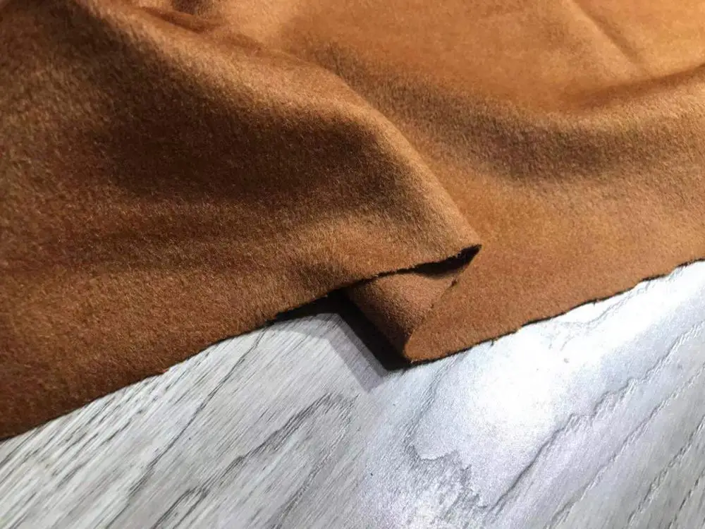 

JaneYU Autumn and winter orange-red faux fur wool fabric coat coat wind clothes lining fabric 50x150cm