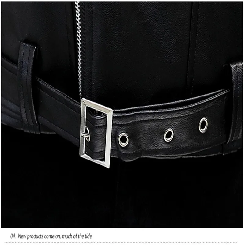 

Leather jacket male soil 2021 spring and autumn thin section Korean version of the trend streamer jacket social guy personality