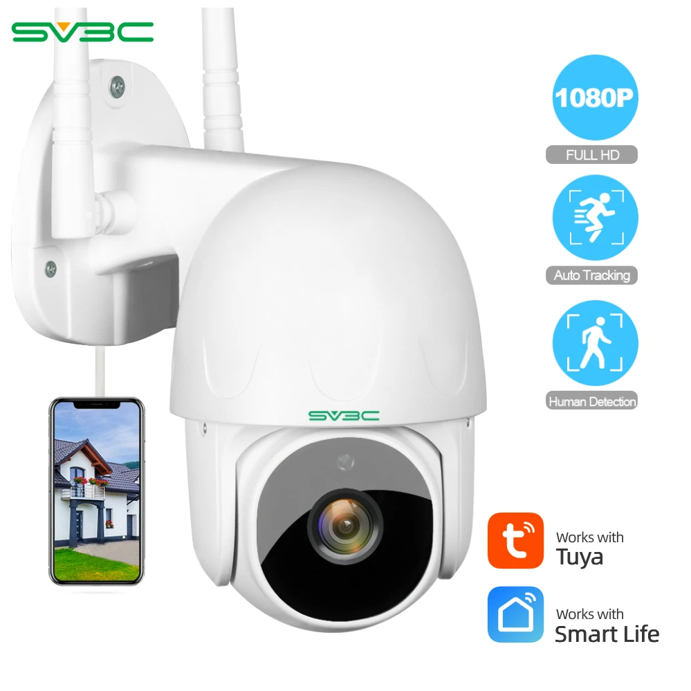

SV3C TUYA PTZ CAMERA Smart Cloud Outdoor Auto Tracking 1080P IP Camera Google Home Alexa Video Surveillance CCTV Security Cam
