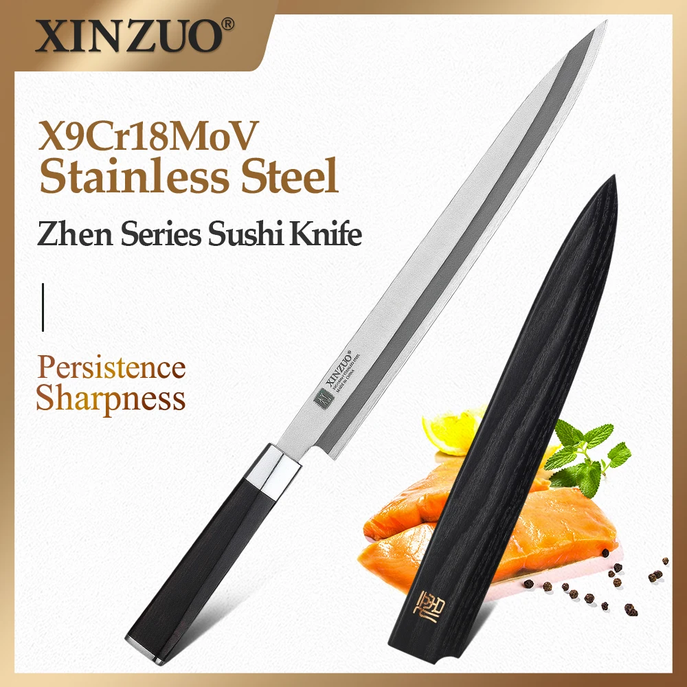 XINZUO профессиональный нож для филе 270 мм японский кухонный шеф повара X9Cr18MoV