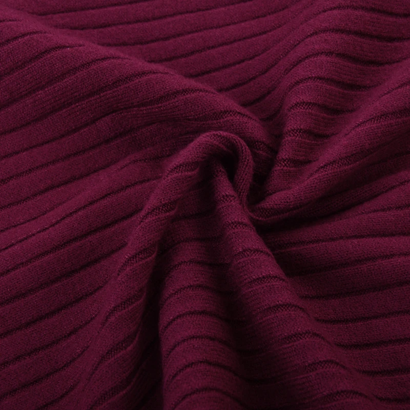 Весенний теплый свитер с высоким воротником мужские Модные однотонные вязаные