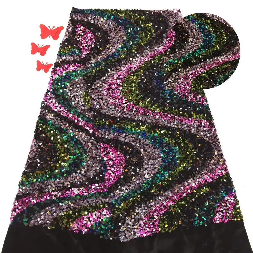 Новое Африканское кружево французское Кружевная Ткань бархатная ткань Нигерия