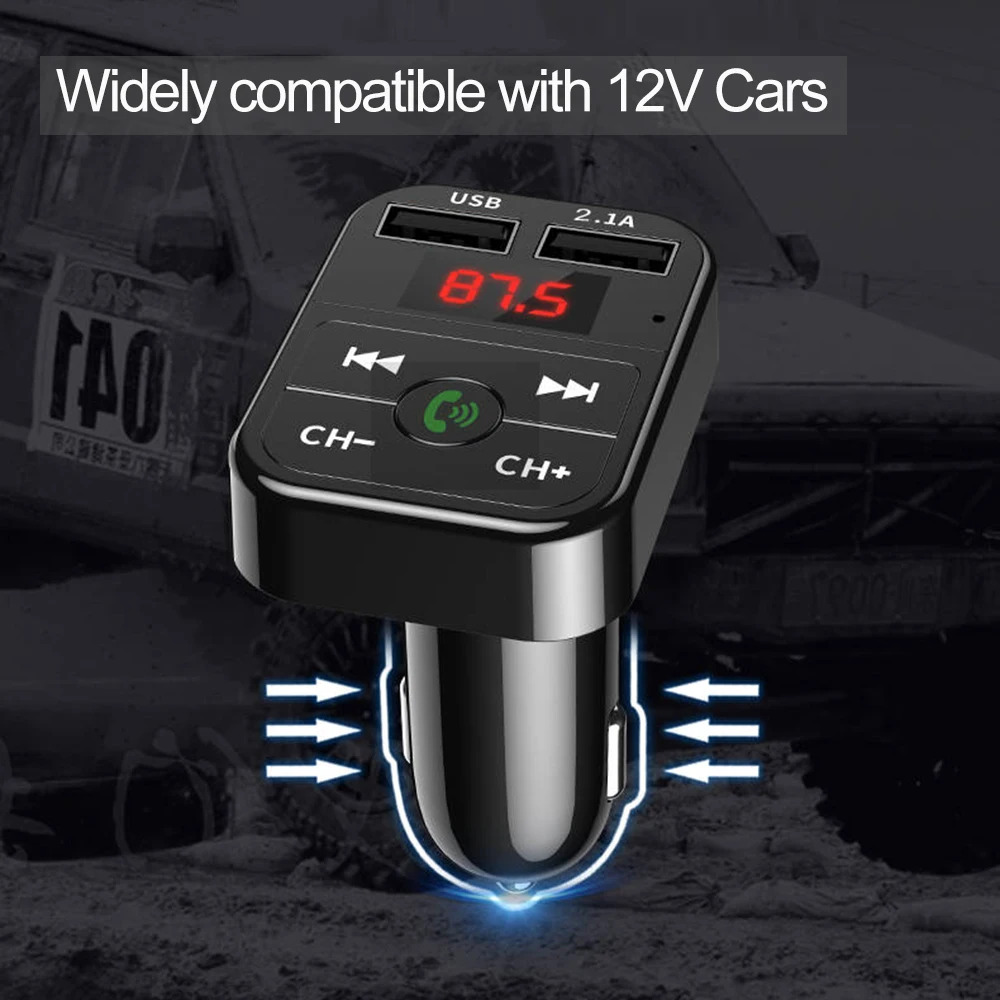 Автомобильный FM-передатчик Bluetooth 5 0 с USB-портом для быстрой зарядки Toyota Corolla Avensis