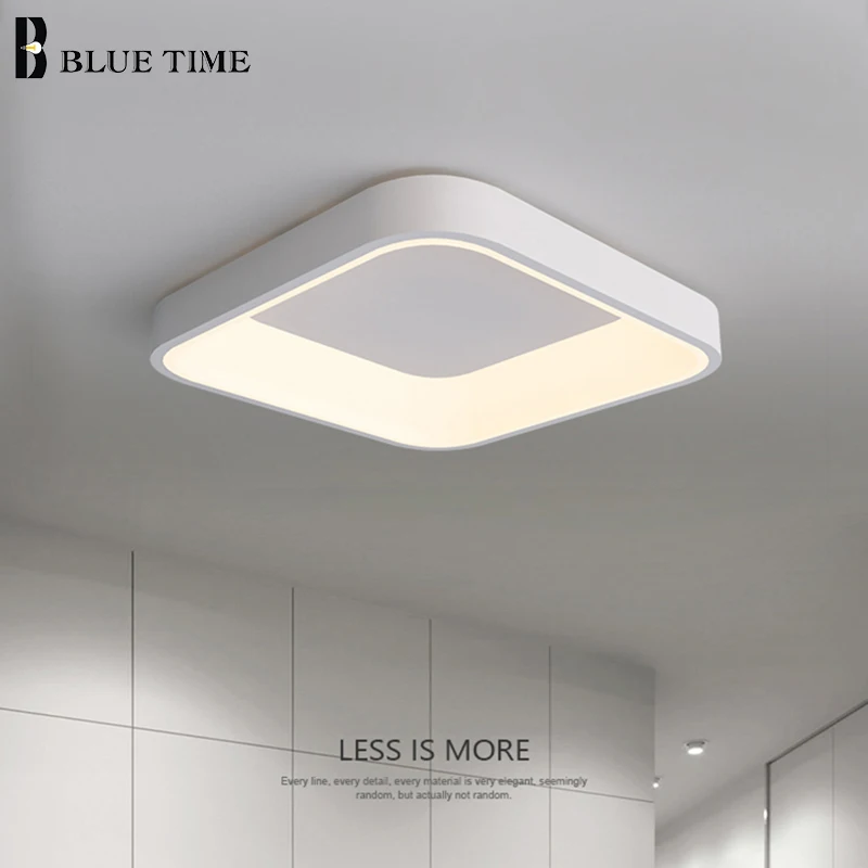 Surface Mount Modern LED Ceiling Lights for Living Room Bedroom Kitchen Decor Chandeliers Ceiling Lamps White Gray Lampara techo