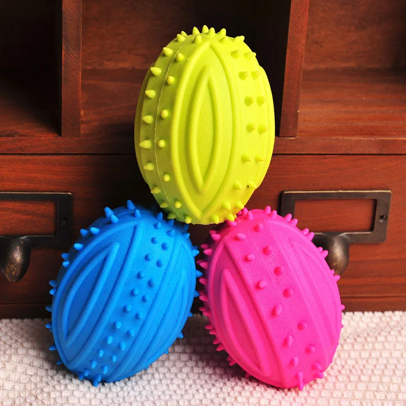 

Dog Toys TPR Plastic Ball Thrower Toy for Dog Puppy Jumping Activation Soft Squeak Interactive Supplies Chewing Dog Accessories