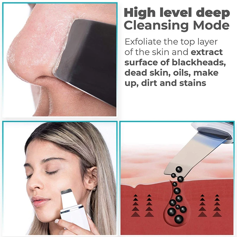 Skin Scrubber Blackhead Remover Extractor Pore Cleaner Removal Kit Facial Exfoliator - Lifting Tool | Красота и здоровье