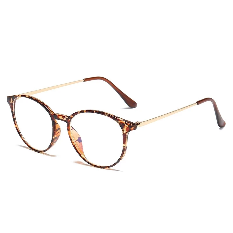 

Men Eyeglasses Round Retro Stylish Frame Women Zero Diopter Decoration Eyewear Myopia Fark Frame Glasses