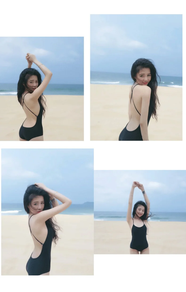 

2021new style The swimsuit woman Conservative cover belly show thin sexy cross bare back hot spring bathing suit