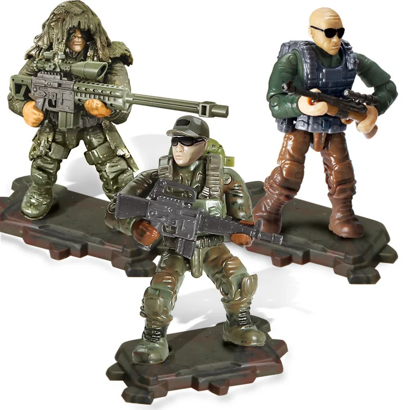Экшн-фигурки в стиле милитари набор строительных блоков джунгли контртерроризм