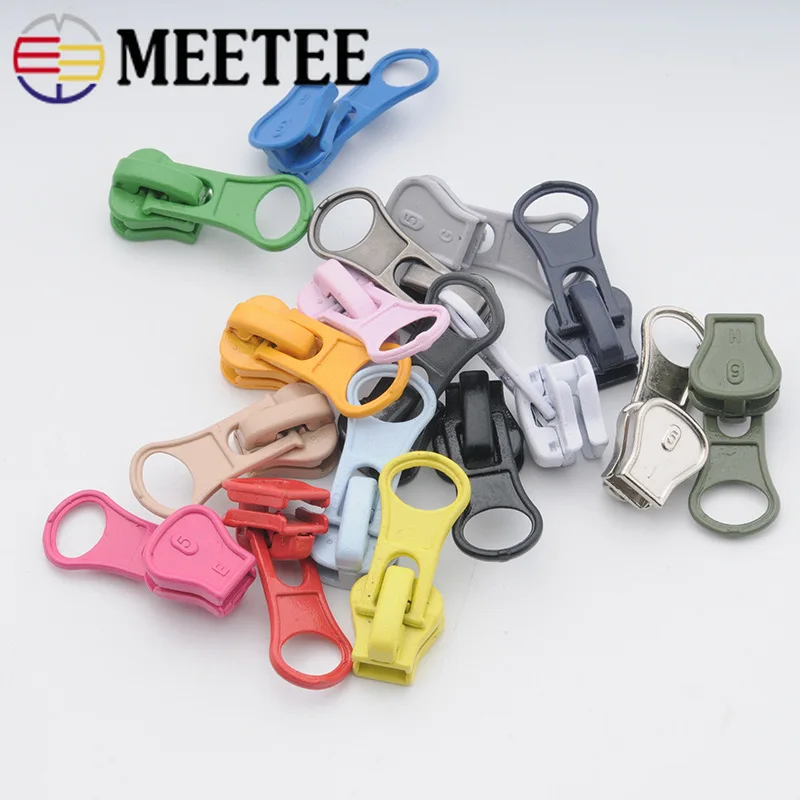 Meetee 20 штук 5 # разъемная застежка молния на устойчивом металлическом пулер