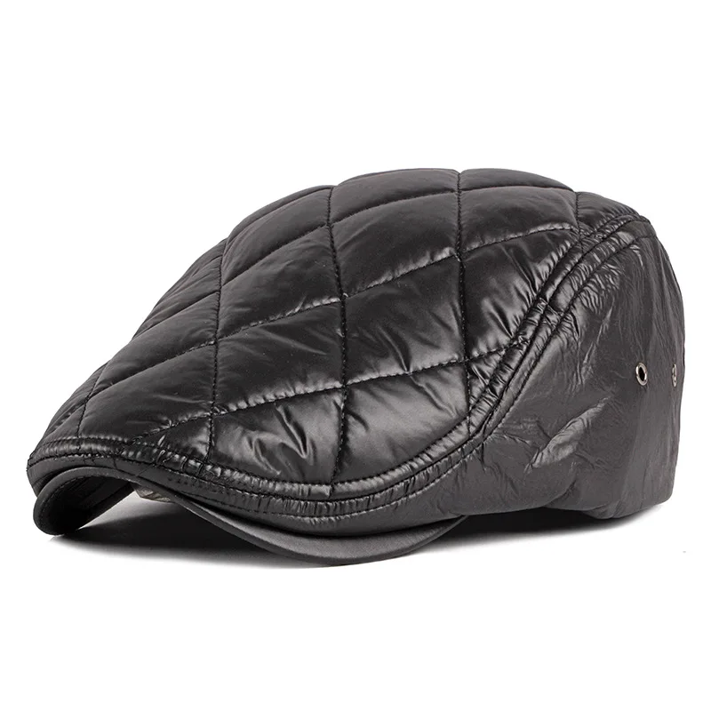 Зимний берет Fibonacci шапки для мужчин брендовые качественные плотные бархатные в