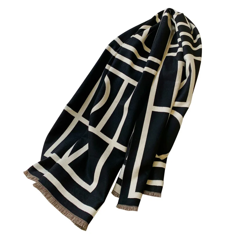 

2020 New Cashmere Thermal Scarf. Korean Fashion Autumn and Winter Scarf. Lengthened and Thickened Women's Shawl .scarf women