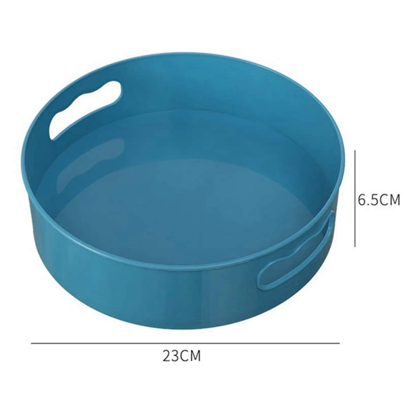 

360 Rotating Tray Non-Slip Rotating Storage Tray Kitchen Storage Seasoning Containers Spice Snack Fruit Food Tray Bathroom Plate