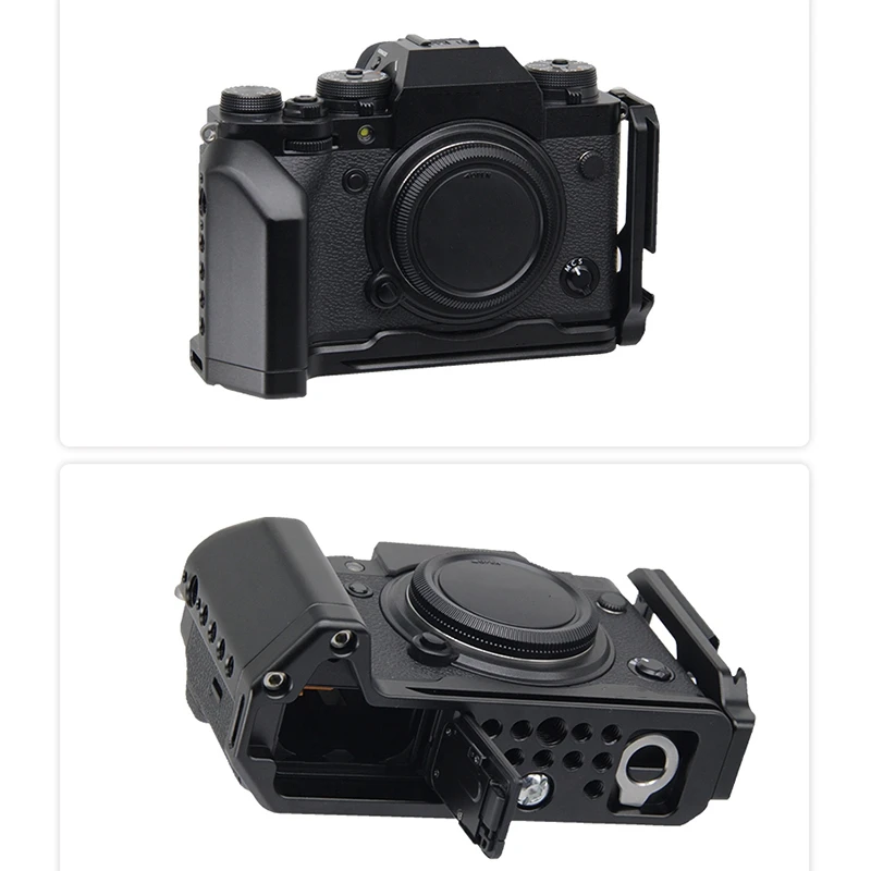 

RISE-Camera L Plate L Bracket for FUJIFILM X-T4 Camera Feature Side Grip Compatible Plate Quick Release