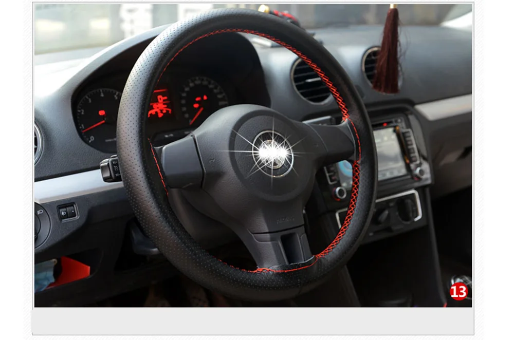 Автомобильный-Стайлинг ручной сшитый DIY Автомобильный руль Крышка для Mitsubishi ASX/Outlander/Lancer Evolution/Pajero/Eclipse/Grandis