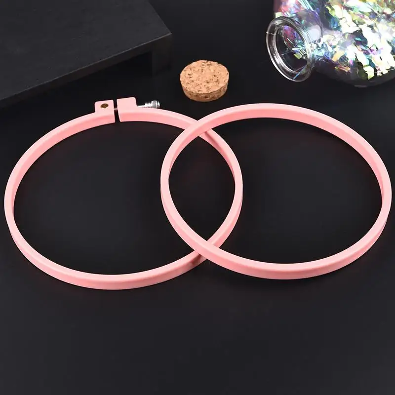 

Sewing Tool Round Square Plastic Embroidery Hoops Frame Set Plastic Embroidery Hoop Ring For DIY Cross Stitch Needle Craft Tool