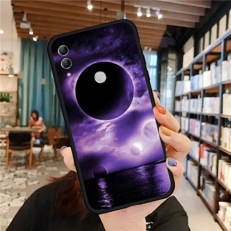 

Interstellar Purple Space Phone Case For Huawei Honor 7C 7A 8X 8A 9 10 10i Lite 20 NOVA 3i 3e