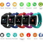 Мужские и женские парные часы 116 Plus Смарт-часы с измерением кровяного давления и пульсометром спортивные Смарт-часы для Android IOS