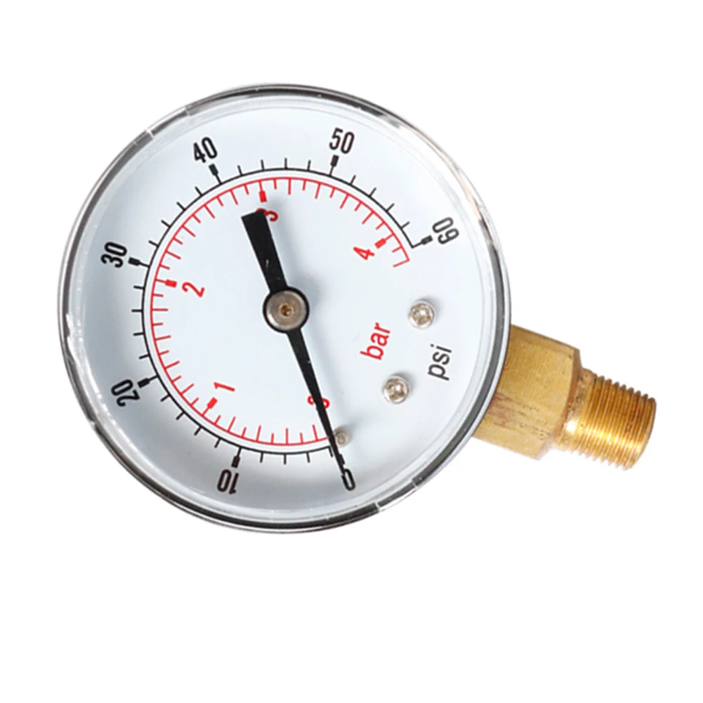 TS-Y508-60psiY50 радиальный манометр 0-60psi 0-4bar циферблат пневматический гидравлический воздушный Давление датчик