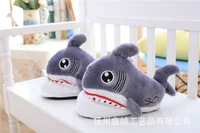 anime movie shark shoe giant shark slippers unisex home comfort slippers the meg warm cold resistant fierce shark shoes cosplay
