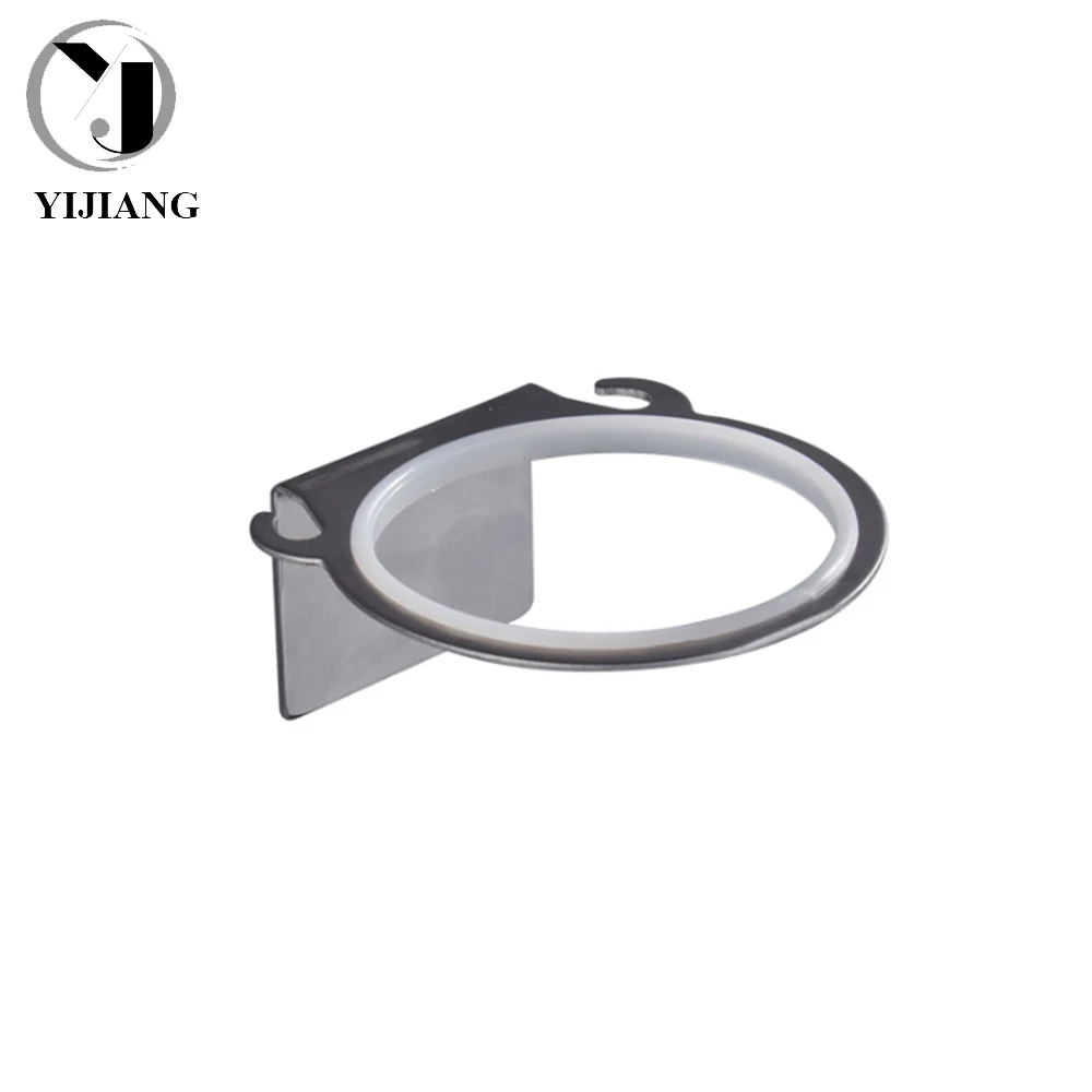 Держатель вешалка стеновой для сушки с внутренним кольцом и защитой|Полки