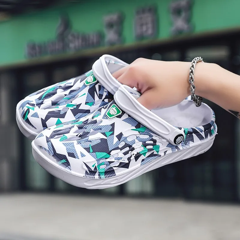 

Men Shoes Platform Sandals For Mens Outdoor Beach Casual Sneakers Summer Sandle Breathable Hole Shoe Non-slip Slippers EVA Light