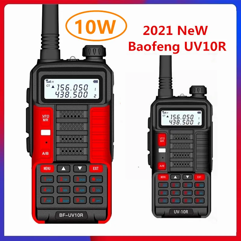 1 шт BaoFeng 10 Вт UV 10R иди и болтай Walkie Talkie “иди передатчик с большим радиусом UV10R
