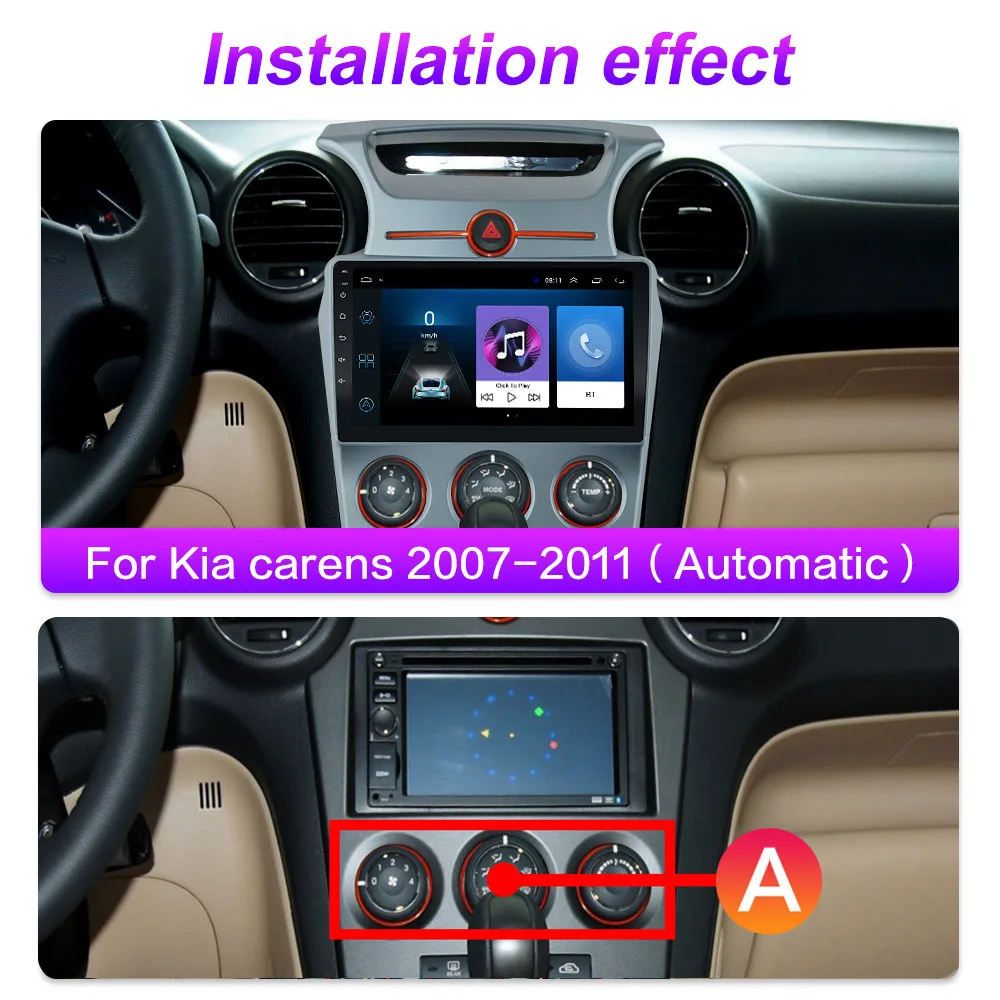 Автомагнитола 2 Din для Kia carens мультимедийный видеопроигрыватель на платформе Android