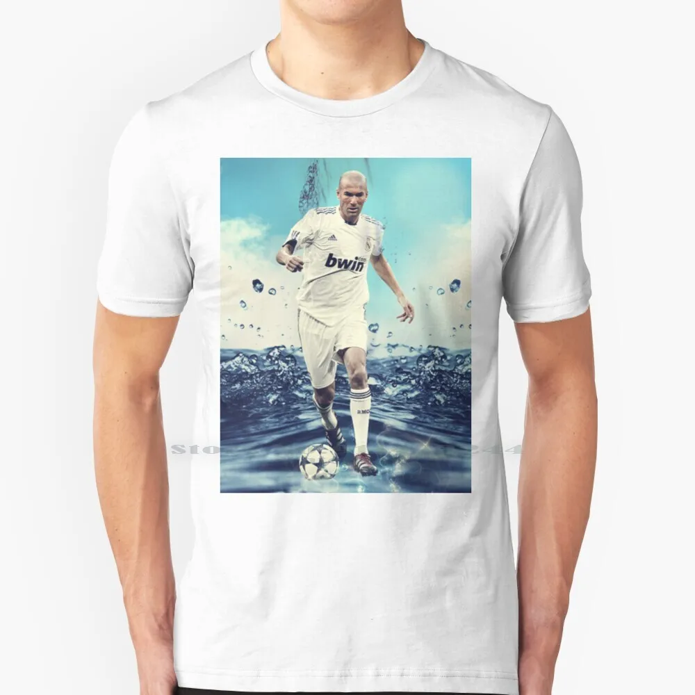 Zinedine Zidane T Shirt 100% Pure Cotton Zinedine Zidane Zinedine Zidane Soccer Football Legend Madrid