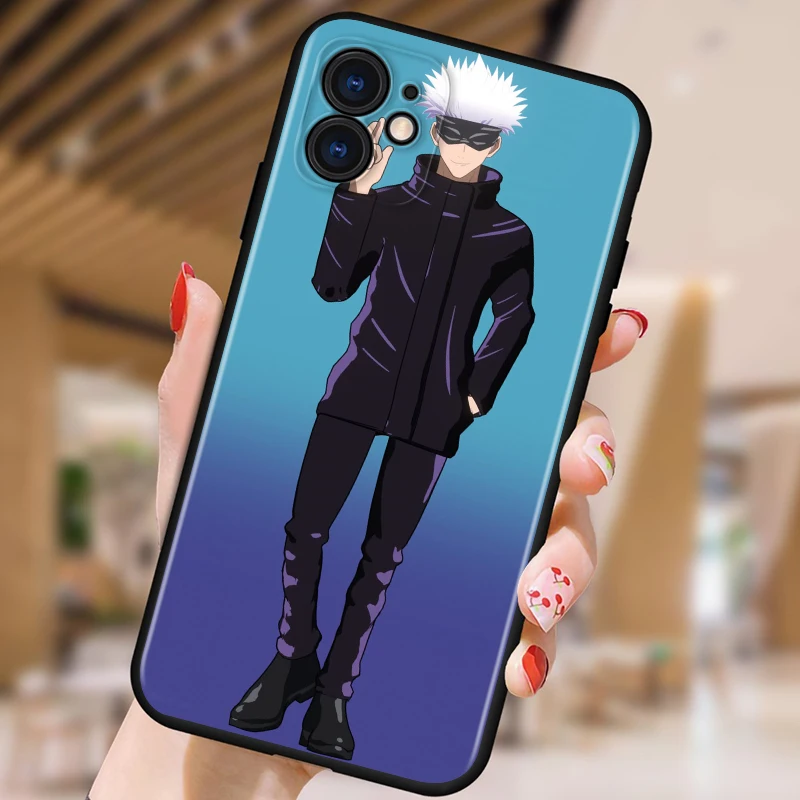 

Jujutsu Kaisen Anime For Apple iPhone 12 11 XS Pro Max Mini XR X 8 7 6 6S Plus 5 SE Black Phone Case