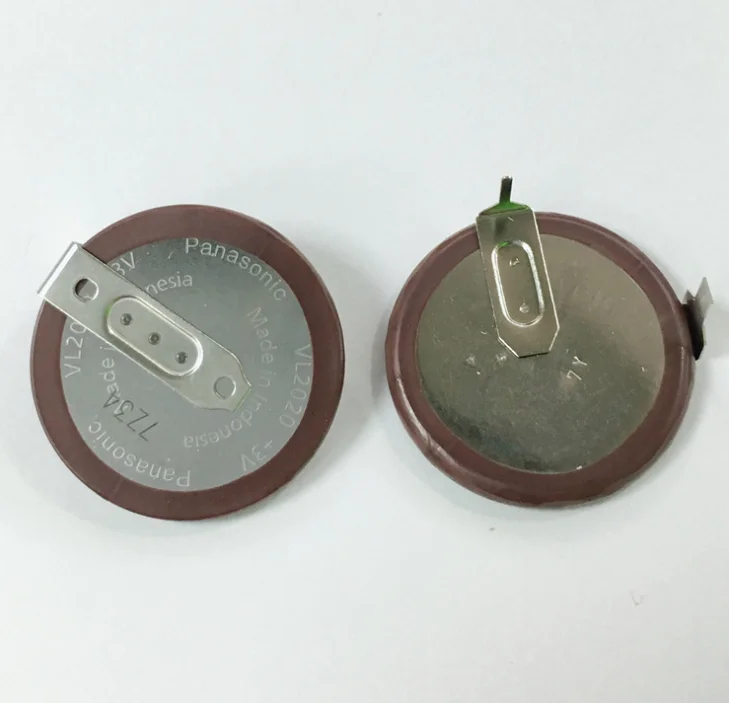 Rechargeable Button Lithium Battery ML2020 VL2020 For Panasonic BMW E46 E60 E90 Accu FOB F1 Fobs Key 90 Degree Soldering |