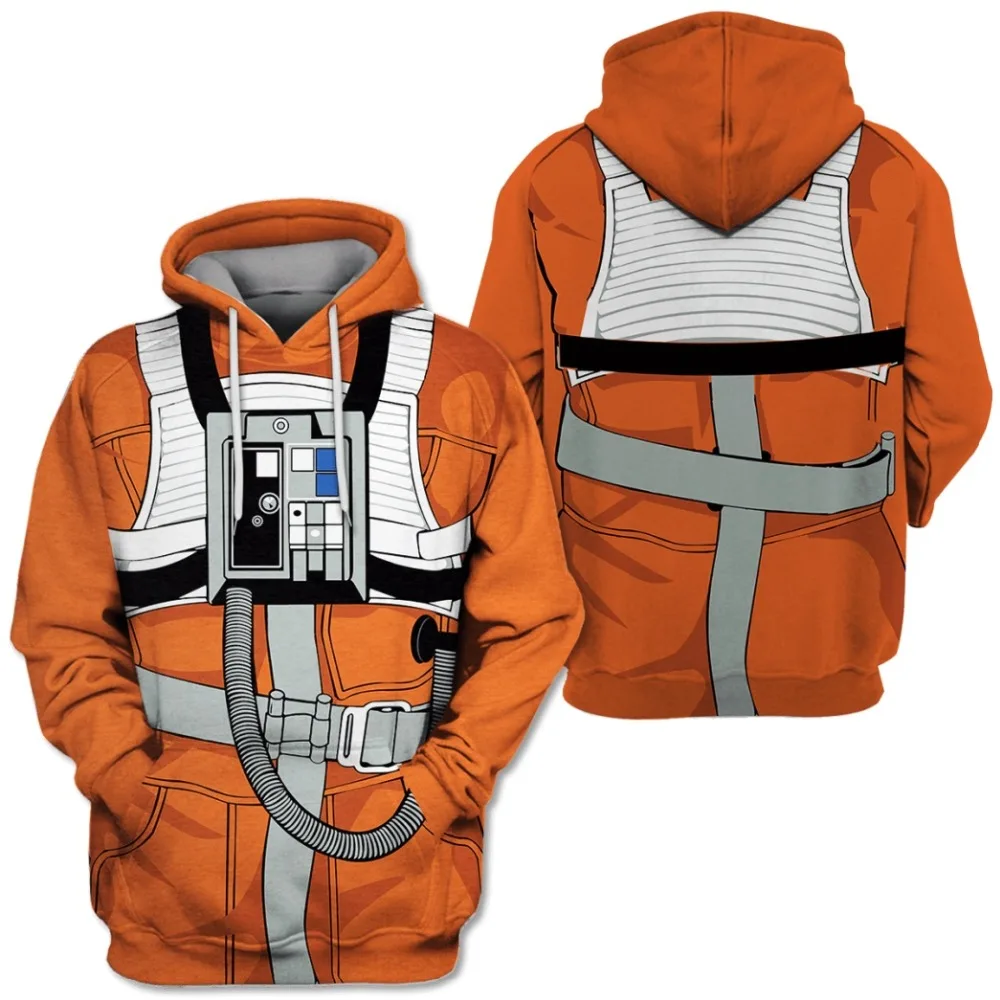 PLstar Cosmos Pilot Apparel 3D Толстовка с капюшоном с принтом космонавта, костюм для косплея, толстовка унисекс, Повседневная Уличная одежда, sudadera hombre